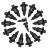HEJINYUN Push Rivet Clips Rivets Plastic Black (6mm 50pcs) Fastener Trim Clips Plastic (For Toyota, Nissan, Mitsubishi, Suzuki)