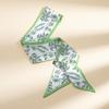 Spring Hairbands New Headband Flower Printed Scarf Hair Bands Satin Silk Scarf Women Hair Ribbon