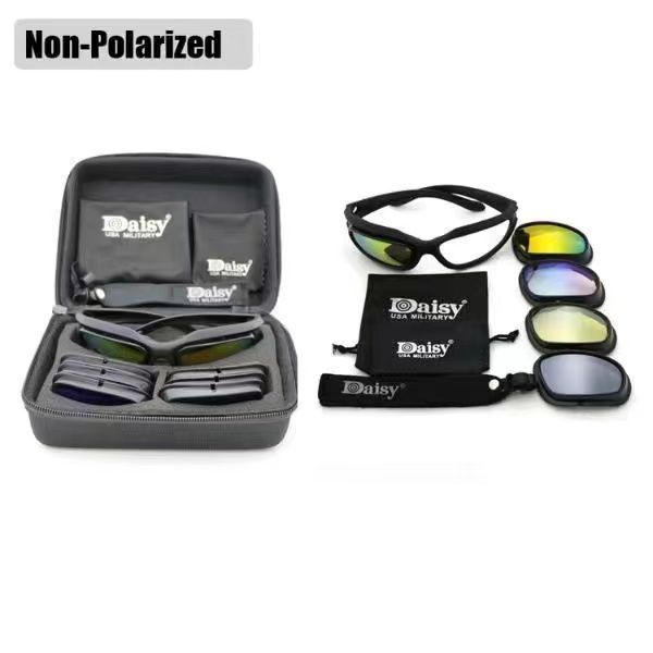 C5 Tactical Goggles Windproof Sand Riding Glasses Night Vision Explosion-proof Impact-resistant Shooting Goggles