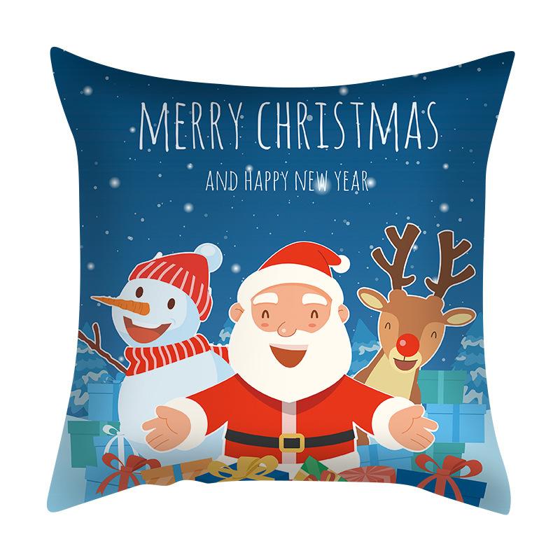 Santa Claus Pillowcase Nordic Exclusive for Amazon Living Room Bedroom Cushion Pillow Can Be Customized