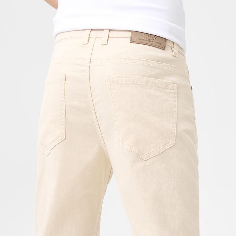 Summer Thin High Waist Loose Light Business Thin Small Straight Trousers Jeans