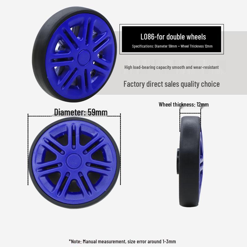 Universal Wheel Replacement for Luggage Suitcase: Leather Caster Rubber Roller Rim Repair Accessories