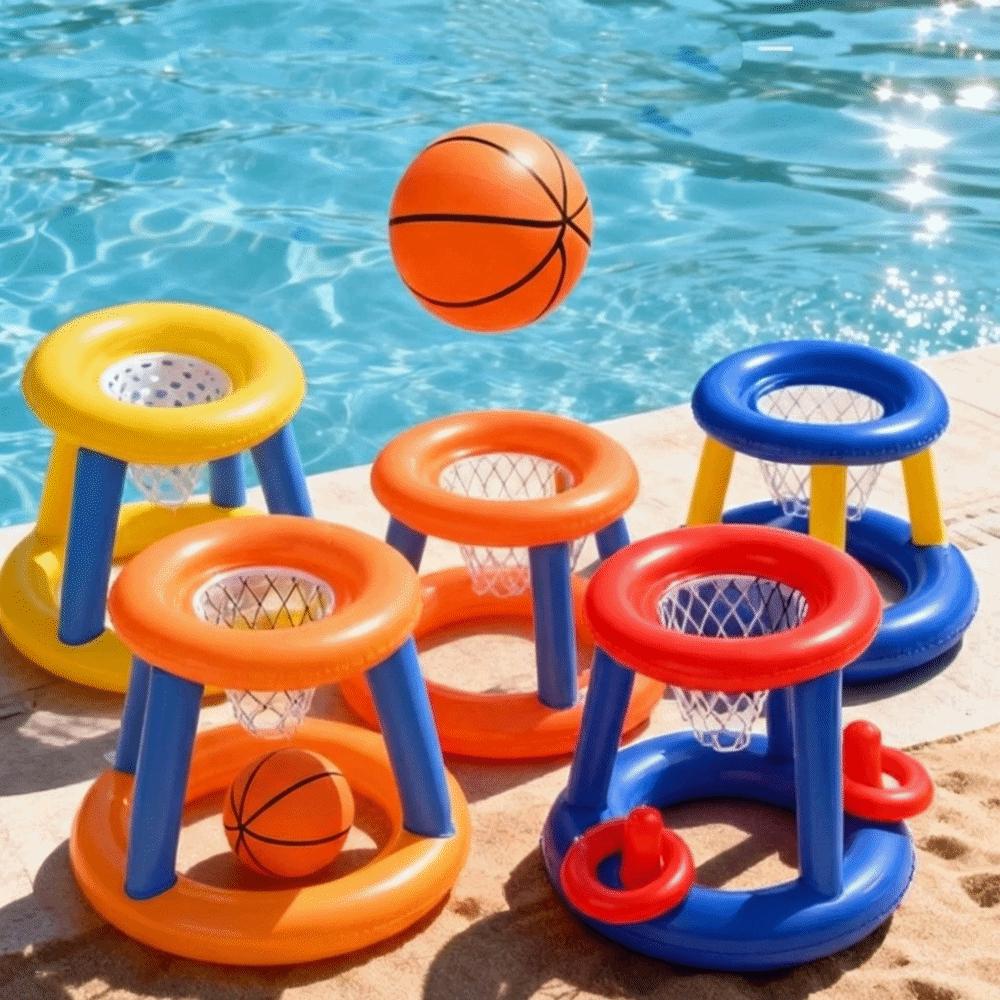 with Ball Inflatable Basketball Hoop Floating Basketball Water Games  Swimming Pool