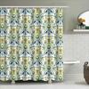 Floral Shower Curtain Botanical Nature Birds Pattern Bathroom Decor Waterproof Fabric Liner Vintage Farmhouse Style Home Textile