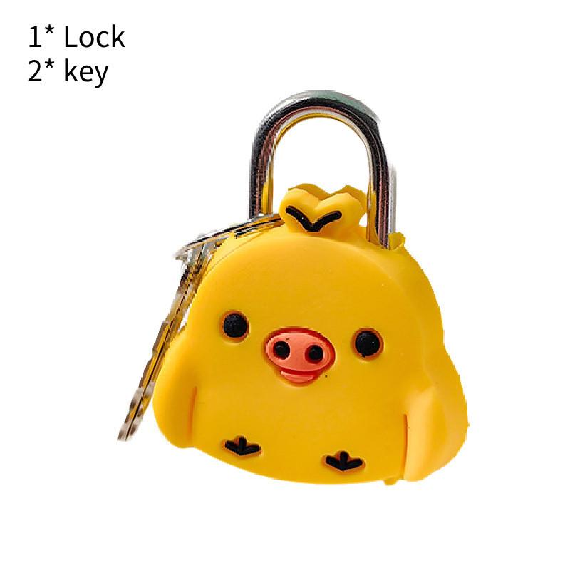 Colorful Cartoon Luggage Lock Mini Lock For Students Diaries And Zippers