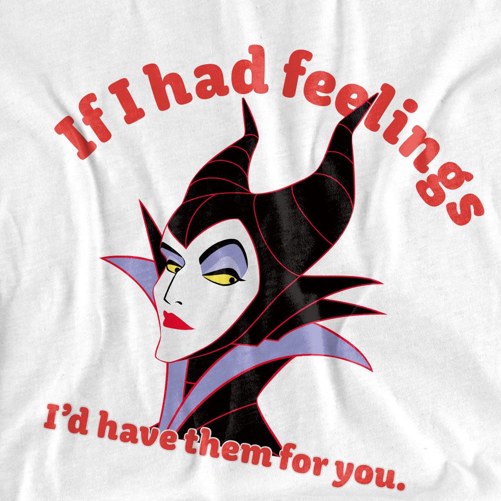 Disney Villains Unisex Adult If I Had Feelings Maleficent T-Shirt