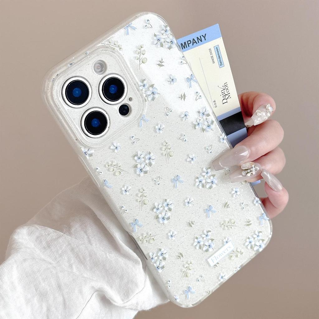 Purple Small Flower Case for iPhone 17 iPhone 17 Pro Max