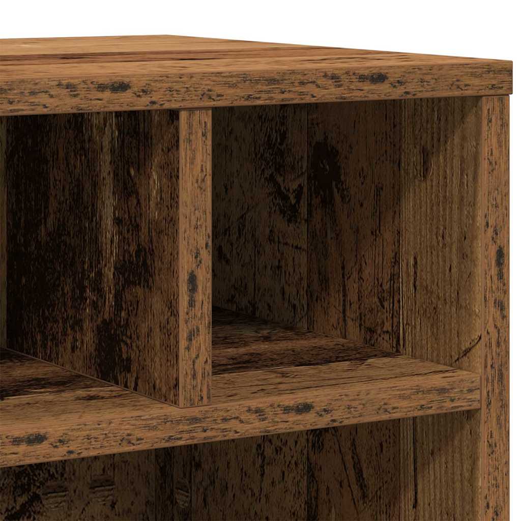 Printer Stand Rustic Wood Look 41 x 32 x 33.5 cm Engineered Wood