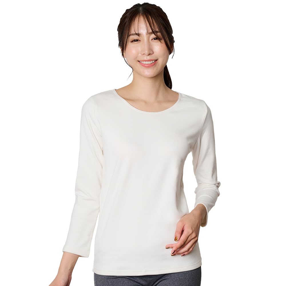 

Рубашка с U-образным рукавом, белая, с внутренней стороны, быстросохнущая, водонепроницаемая, с толстыми рукавами, LL [Beisia], рукава 3/4, воротник, подкладка, увлажнение, впитывание, сушка, защита,