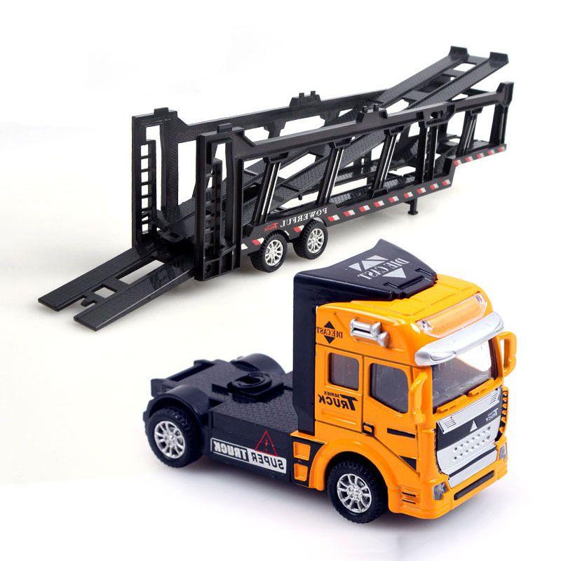 Premium 148 Truck Tractor Trailer Alloy Diecast Model For Kids And Collectors