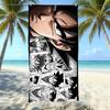 Animation Beach Towels Thickened Microfiber Quick-Drying Bath Towels Outdoor Travel Towels Can Be