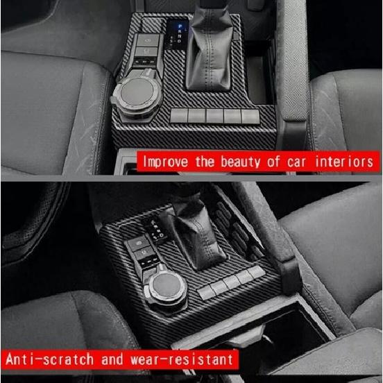 For 2024 Toyota Tacoma SR SR5 Accessories Carbon Fiber Gear Shift Panel Cover