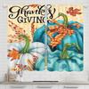 Autumn Pumpkin and Wheat Ear Pattern Printed Curtains   Bedroom and Living Room   Home Decoration   Room Decoration