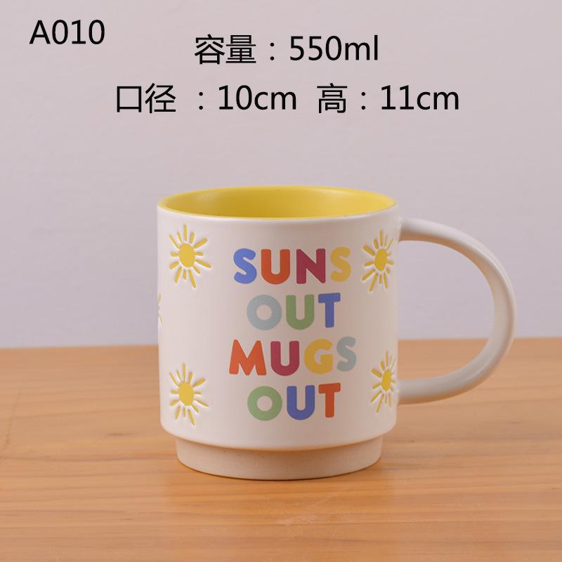 Minimalist Extra Large Ceramic Mug, Oversize Oat Milk Drinking Cup For Office Daily Use