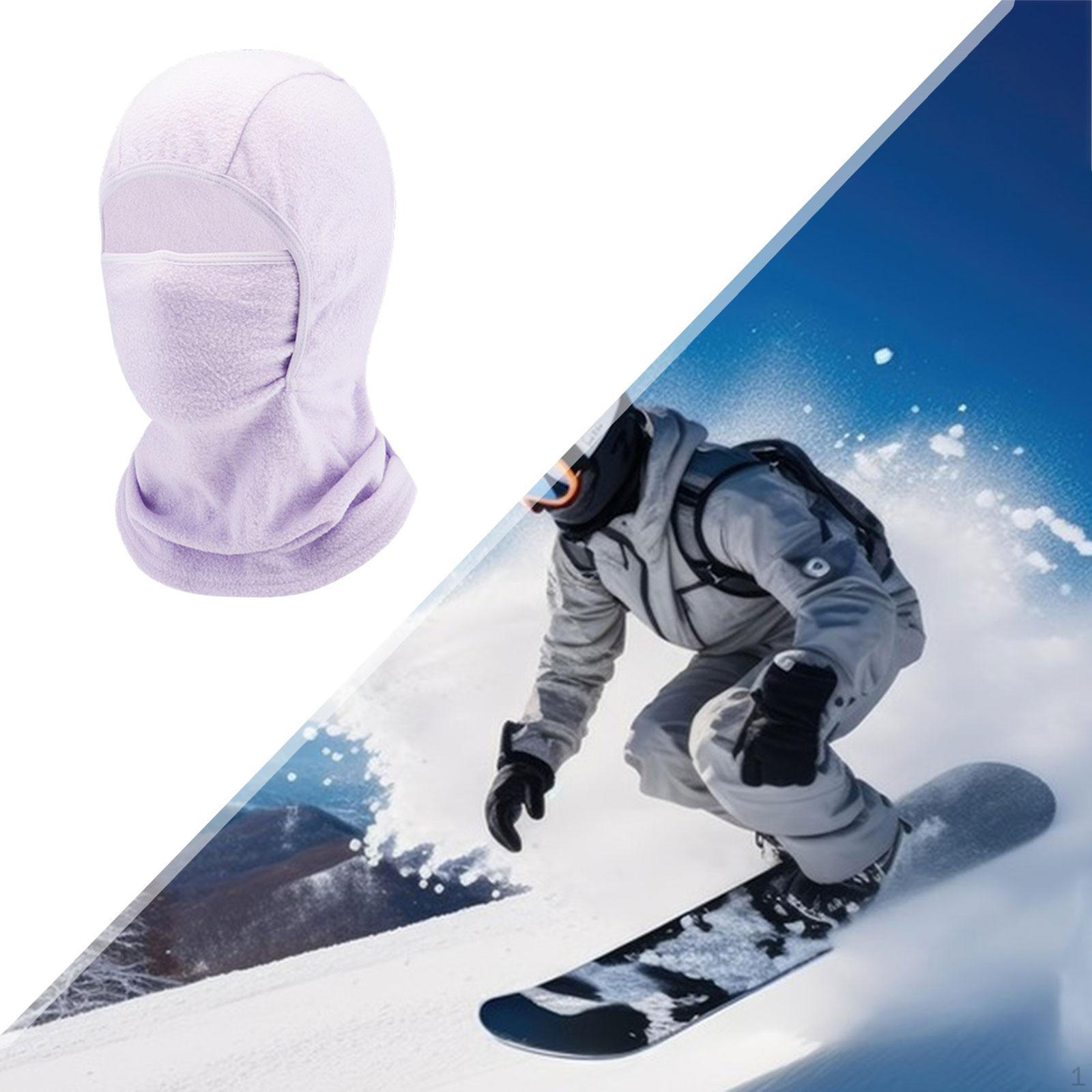 

Kids Balaclava Hood Ski Mask Face Neck Warmer for Cycling Sport Skating світло-фіолетового кольору