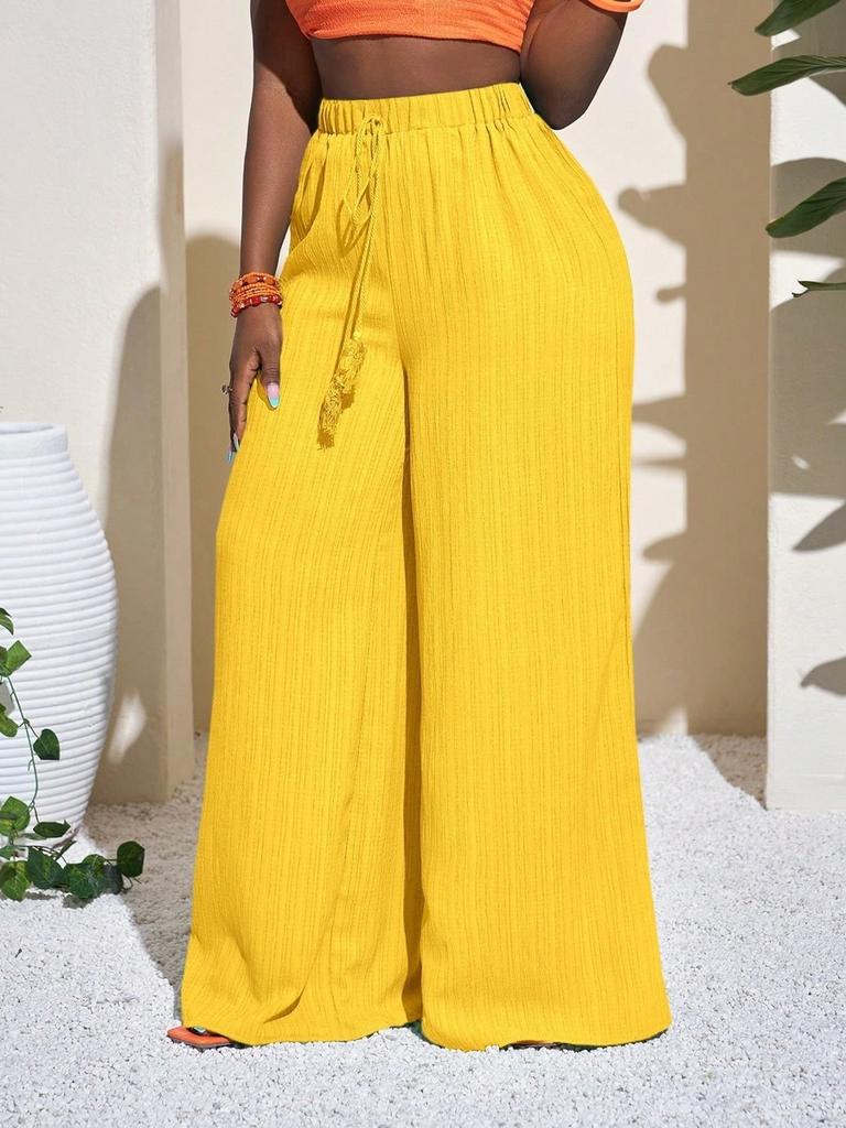 Women's High-Waisted Casual Wide Leg Pants