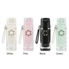 2 In 1 Drink Bottle Built-in Foldable Fan Sports Drinking Bottle USB Charging Leakproof for Travel Outdoors Gym Home