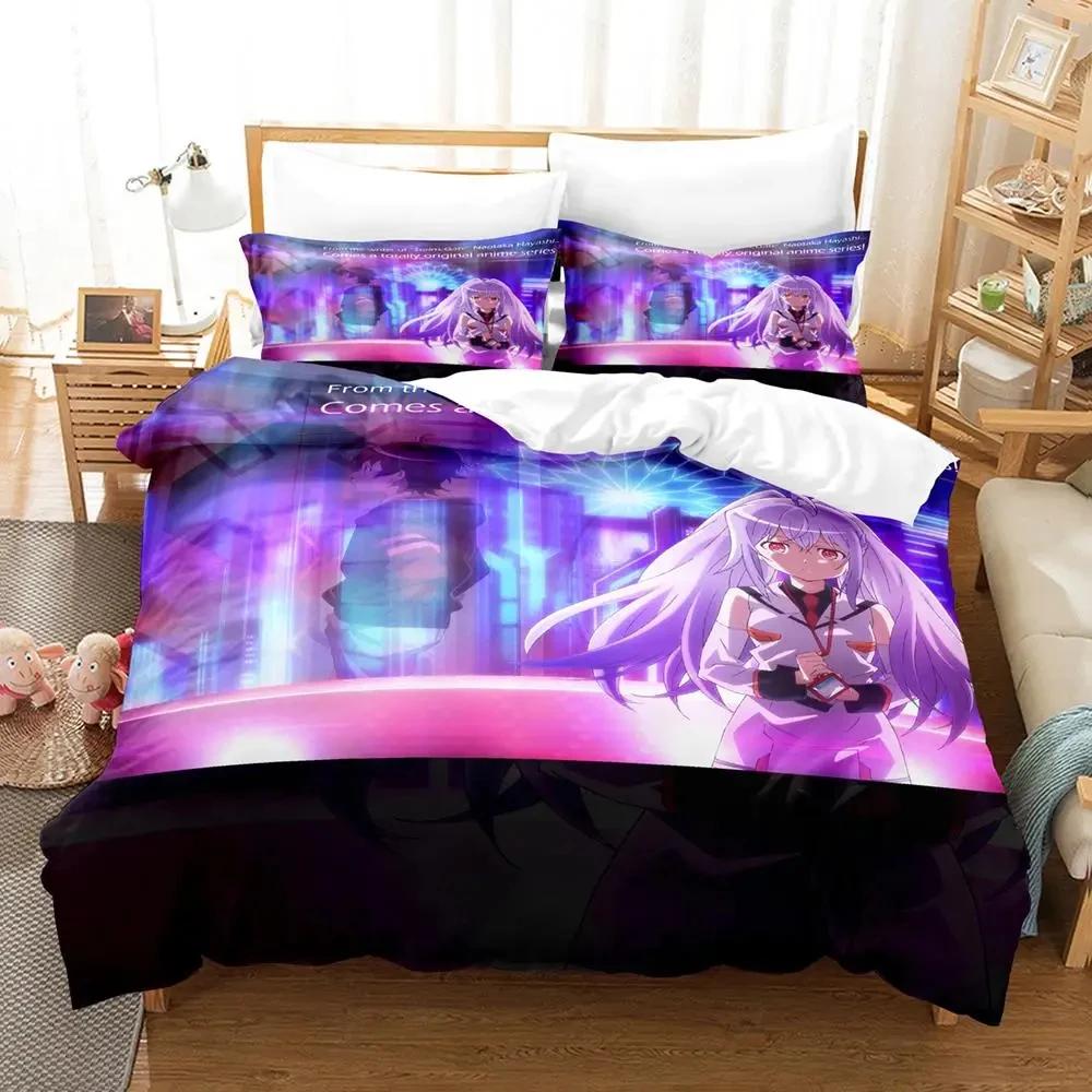 3D Print Anime Plastic Memories Isla Bedding Set Duvet Cover Bed Set Quilt Cover Pillowcase Comforter King Queen Size Boys Adult