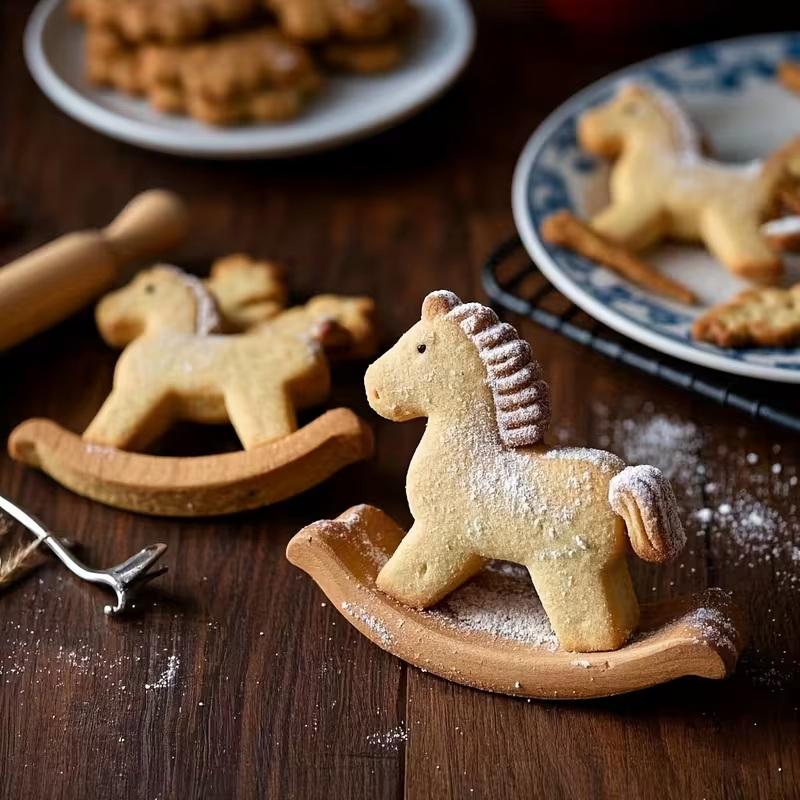 Whimsical Horse-Shaped Stainless Steel Cookie Cutter Set (1 Piece), A Diy Baking Mold, A Cute Animal Cookie Making Set