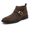 Fashion Korean style mens leisure chelsea boots tide cow suede leather shoes cowboy autumn winter boot handsome ankle botas hombre mans