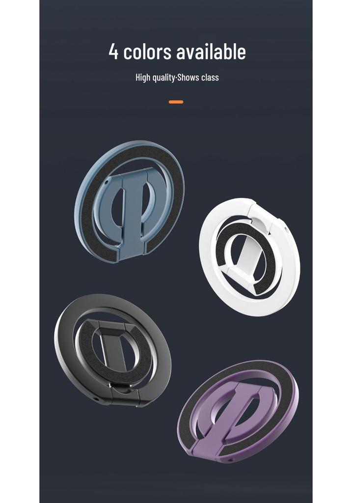 360° Rotating Double-Sided Magnetic Car Phone Holder with Three-Fold Storage