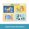 CPCE 4-in-1 Children's Educational Puzzle: Early Learning Cartoon Cognitive Board & Baby Drawing Toy