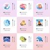 50PCS Cartoon Ocean Animal Stickers, Cute Shark 3D Marine Animal Stickers for Decor