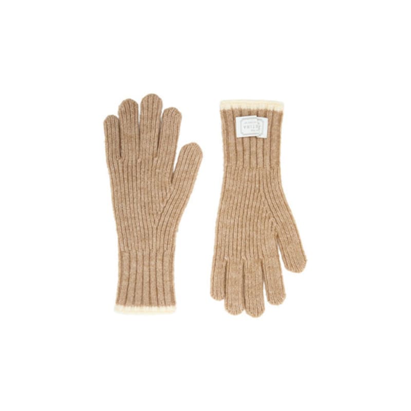 J.ESTINA J.LETTER Color Trim Muffler Glove Set BE (JEACEC5BF581BE260)