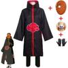 Naruto Uchiha Obito Tobi Akatsuki Cosplay Set: Coat, Shoes, Mask, and Ring