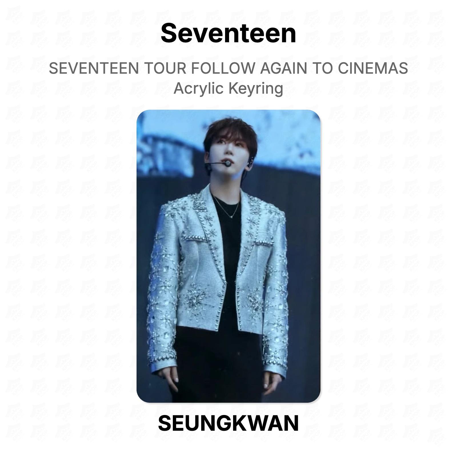 Seventeen TOUR FOLLOW AGAIN TO CINEMAS Acrylic Keyring Official Photocard SEUNGKWAN