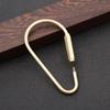 Nordic Bronze Keychain with DIY Pendant: Handmade, Simple, Anti-Lost Design for Men and Women.