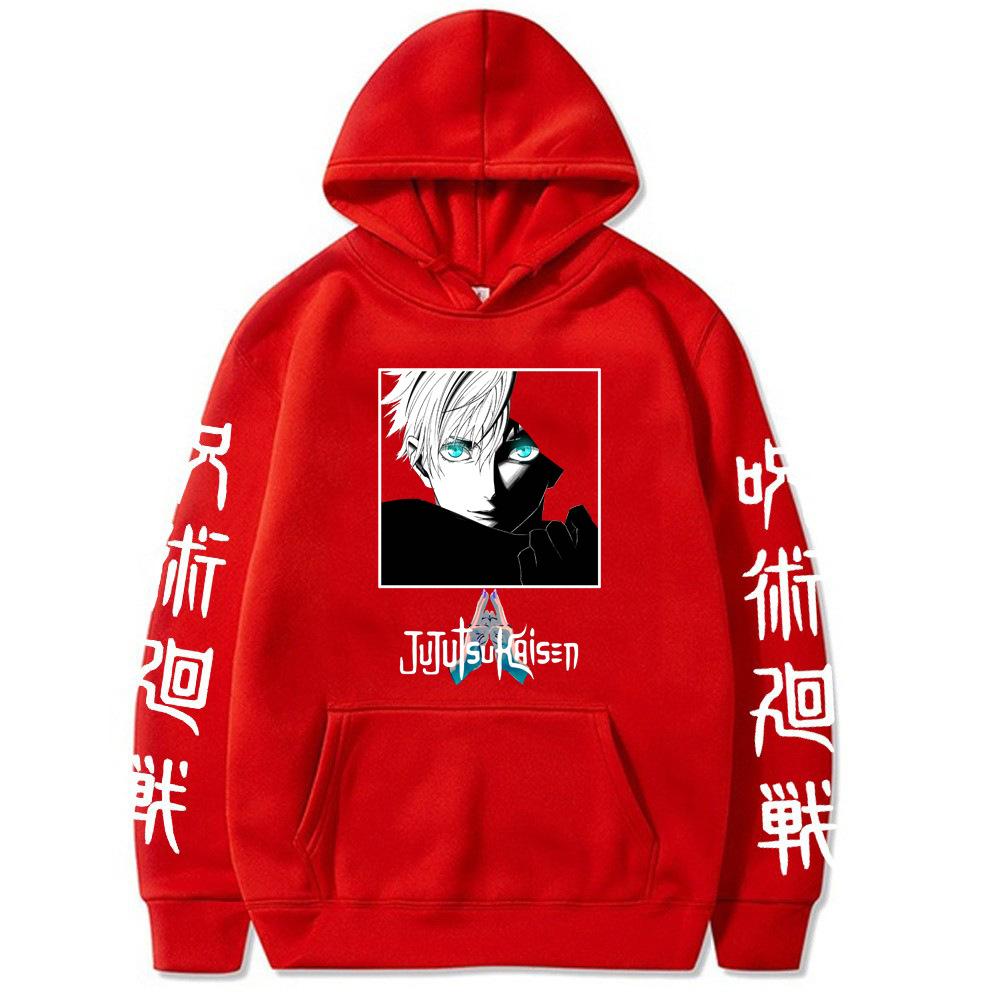 

Jujutsu Kaisen Japanese Anime Graphic Print Hoodies Vintage Oversized Hooded Casual Long Sleeves Hoodie Men Women Clothes 3XL