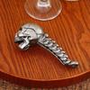 Schedelvormige Bierflesopener Aluminiumlegering Textuur Bierdoppenopener Kampeergereedschap voor Diverse Soorten Koude Dranken