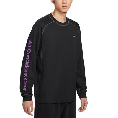 ACG Series Crew Neck Letter Pullover Long Sleeve T-Shirt Men Tops IB3697-010