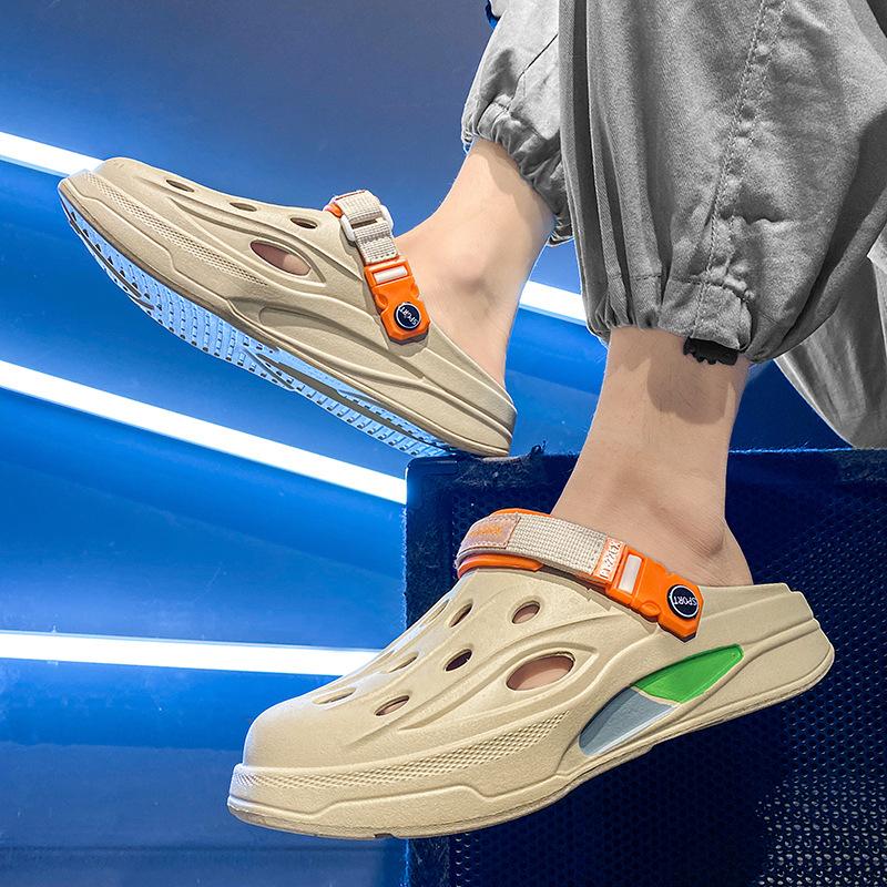 

Camouflage hole shoes new sandals men s beach shoes going out travel shoes casual student sandals tide 45