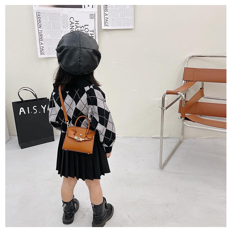 Stilvolle Mini-Prinzessin Umhängetasche: Trendige Kelly Handtasche & Vielseitiges Münzportemonnaie für Mädchen