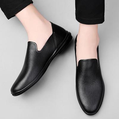 Fashion New Mens Loafers Men Genuine Leather Slip On Shoes Fashion Male Comfortable Driving Shoe Lightweight Men's Business Casual Shoes
