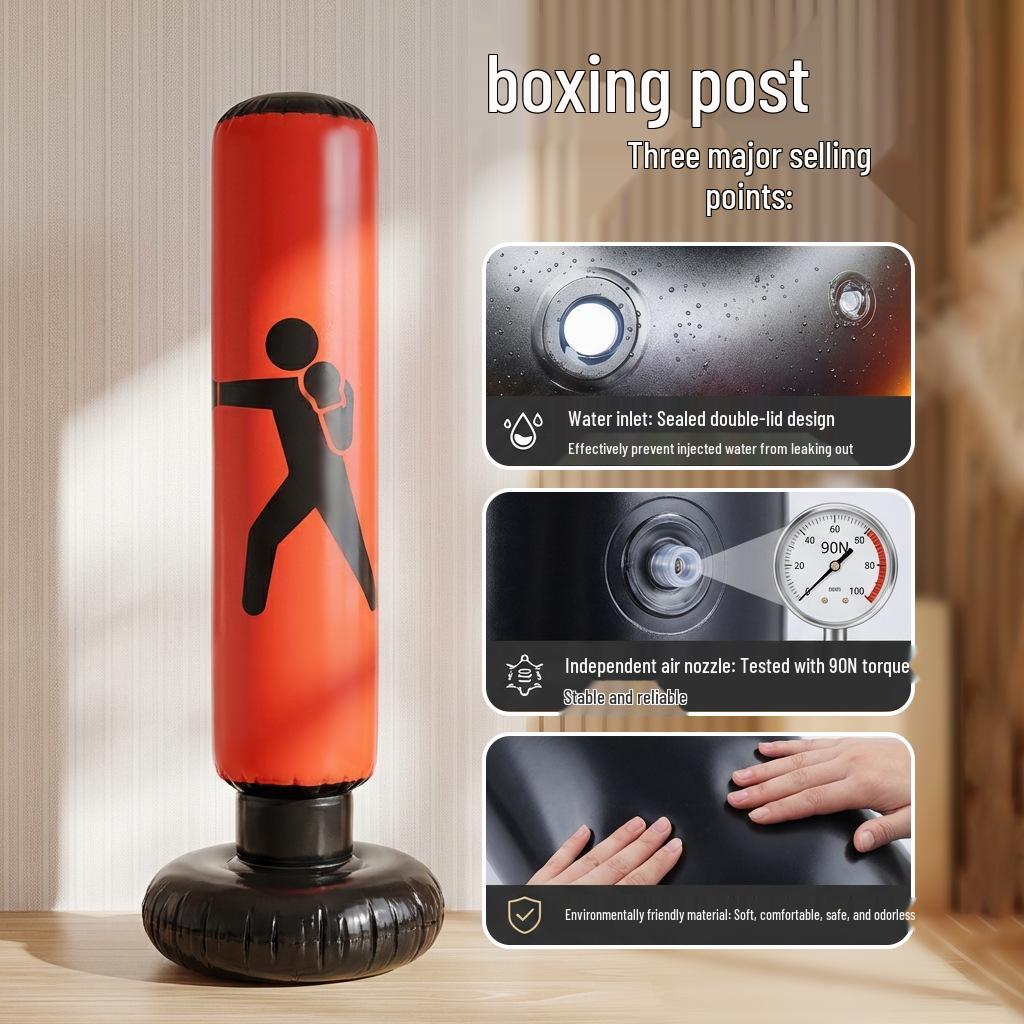 PVC Parent-Child Interactive Inflatable Boxing Tumbler Toy for Home & Outdoor Use