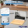 THCTYRP Bamboo Cord Cable Storage Power Strip Wire Concealment Tabletop Large Size Box, Box, Storage, Box, Wall-Mounted & Use, White,