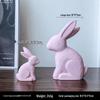 Nordic Wooden Rabbit Figurine - Home Décor for Wine & TV Cabinets, Entryway Gift