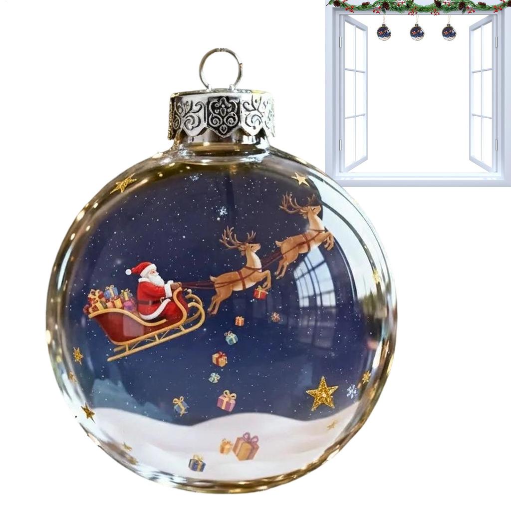 Christmas Ball Ornaments Clear Seasonal Decorations Christmas Tree Decoration for Dinner School Restaurant Shopping Mall Wedding