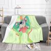 Luna Moth Fashion Soft Warm Flannel Blanket Luna Moth Actias Luna Nearctic Moth Silk Moth Cute Kawaii Insect Arthropod Animal