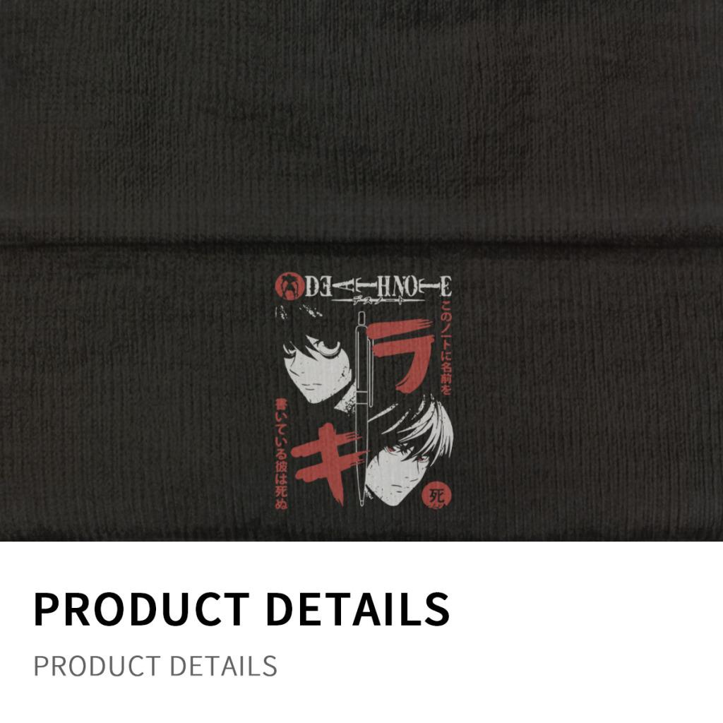 Death Note Pencil Strickmütze Beanies Herbst Wintermütze Warme Unisex Hip Hop Cap für Unisex Frauen Geschenk