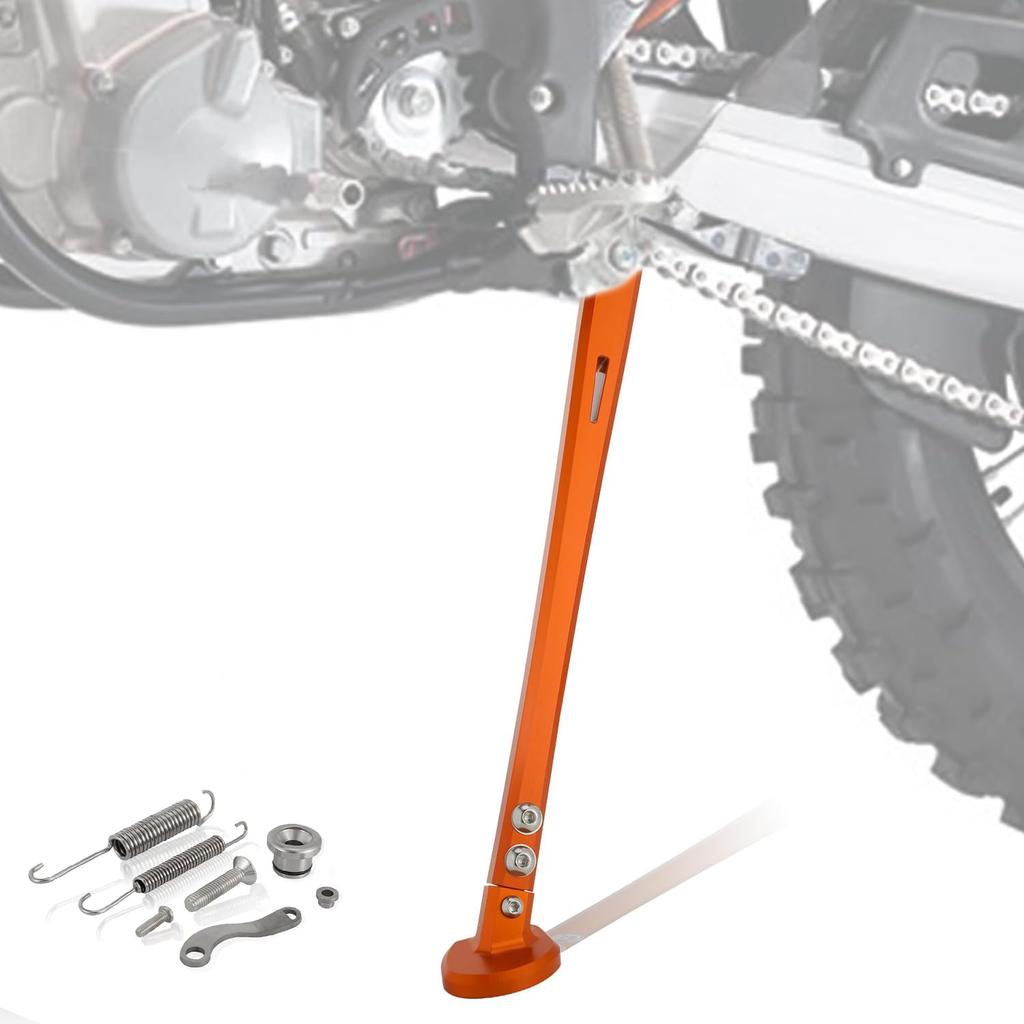 Motorcycle Kickstand Adjustable Foot Side Kick Stand for 150 200 250 300 350 400 450 500 505 530 EXC XC XCW XCF XCFW EXCF EXCR XCRW 2008-2016