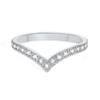 Chevron V Shape Ring Ring Zirconia For Women, Stainless Steel Curved Wedding Brand Stackable Fashion Geometric Ring