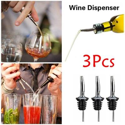 1/3/6 pçs de aço inoxidável uísque licor garrafa vinho pourer tampa bico rolha dispensador boca bartender ferramentas cozinha acessórios barra