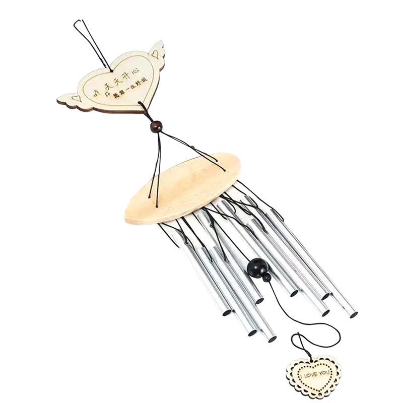 

AEE4-Metal Wind Chimes Yard Garden Bell Wind Chime Window Bells Wall Hanging Decoration Home Decor Wooden Wind Bell