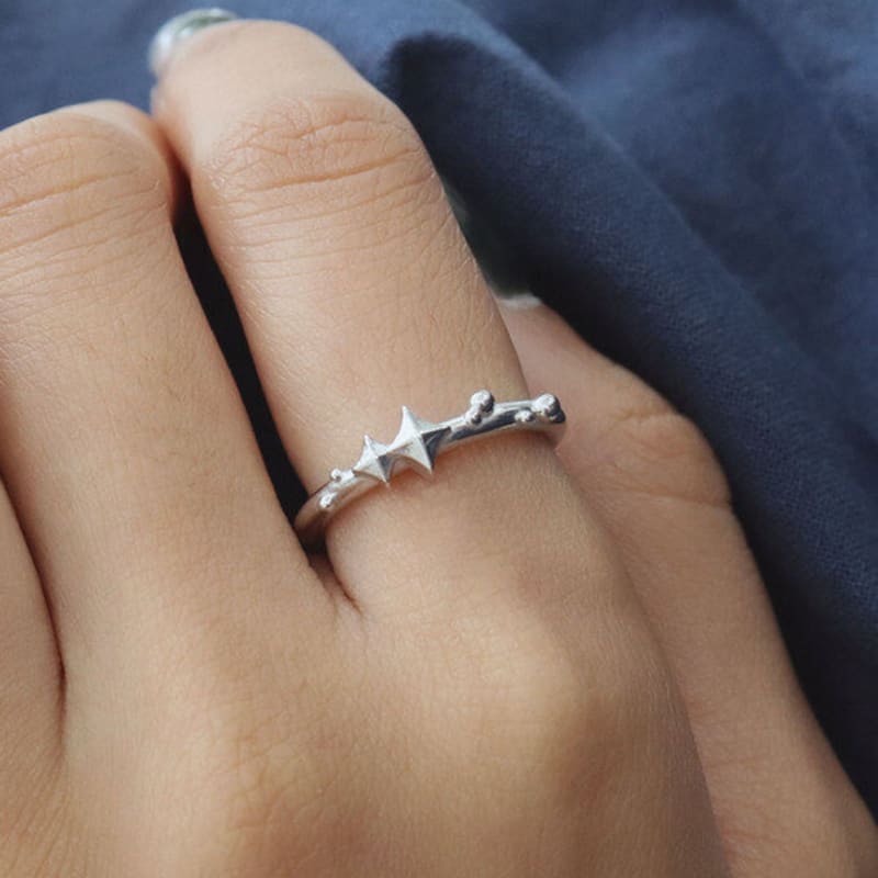 

M.atur Pouring Stars Ring 01 silver 925