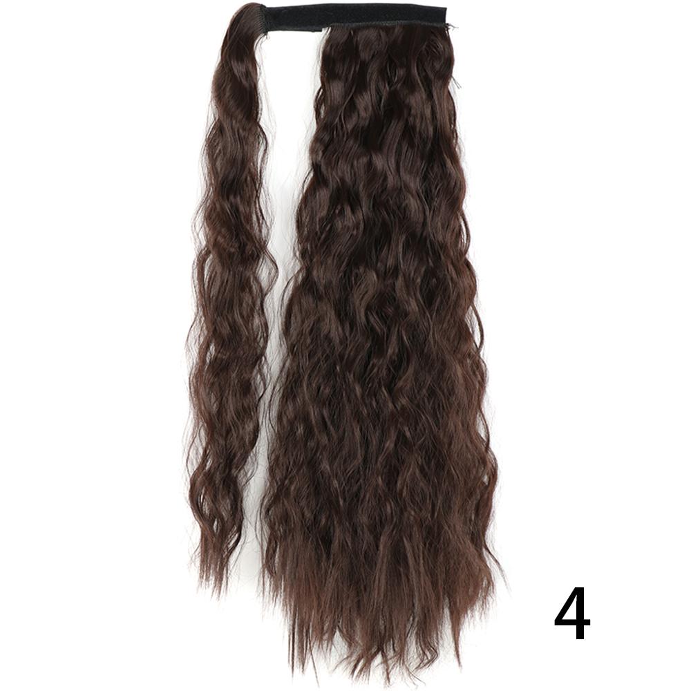 MISS WIG Women Synthetic Long Straight Ponytail Extensions Heat Resistant Hair 22 and 34 Inch Wrap Around Pony Hairpiece for Women