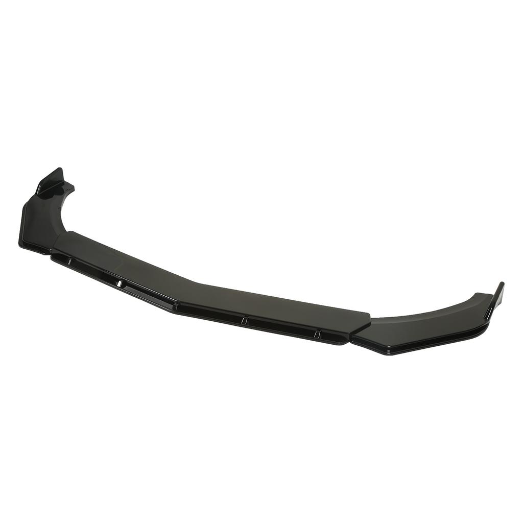 3PCS Front Bumper Lip Chin Spoiler Black Flexible Adjustment Universal Scratch Resistant for Car